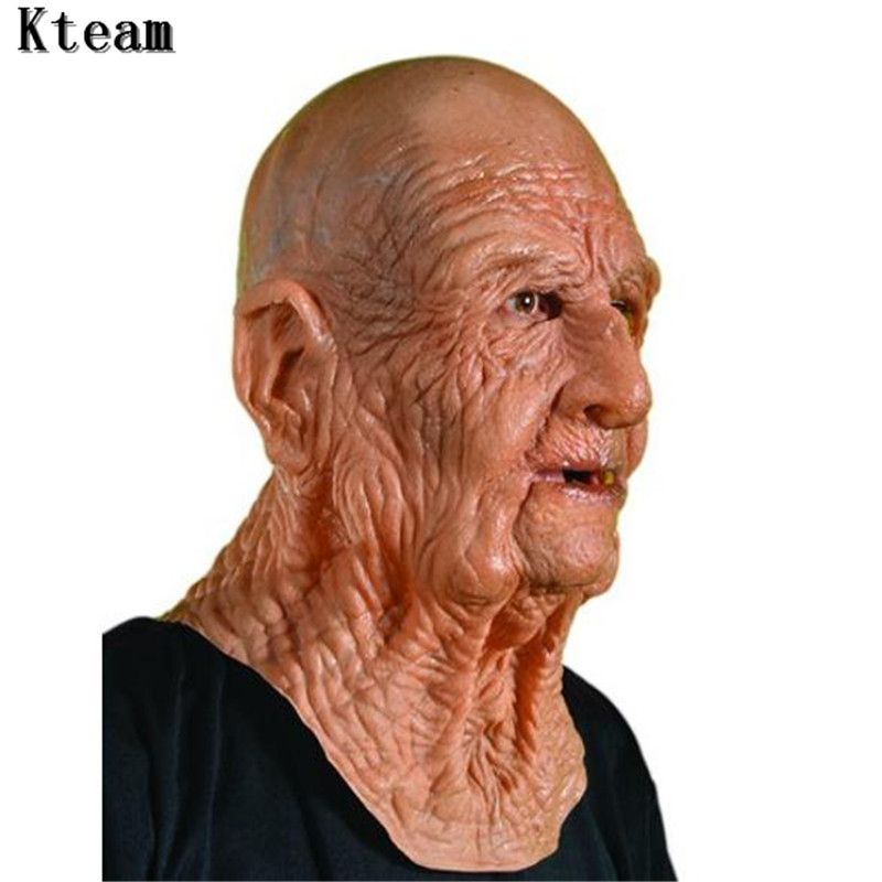 Réaliste Old Man Masque Hommes Déguisement Déguisement Chauve Grincheux Latex Halloween Réaliste Old Man Masque Hommes Déguisement Déguisement Chauve Grincheux Latex Halloween