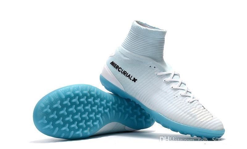 Blanco Azul CR7 Hombres Zapatos De Fútbol Interior Mercurial Superfly TF  Fútbol Clases De Fútbol Alto Top Para Niños Botas De Fútbol Para Niños Por  Xiaomeisports88, 68,85 € | Es.Dhgate.Com