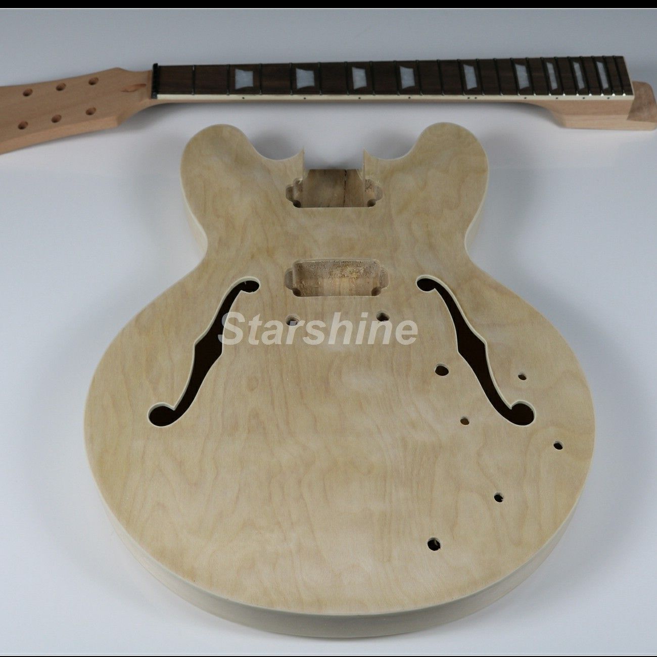 Jen6u003 Semi Hollow Body Electric Guitar Kits Diy Guitar