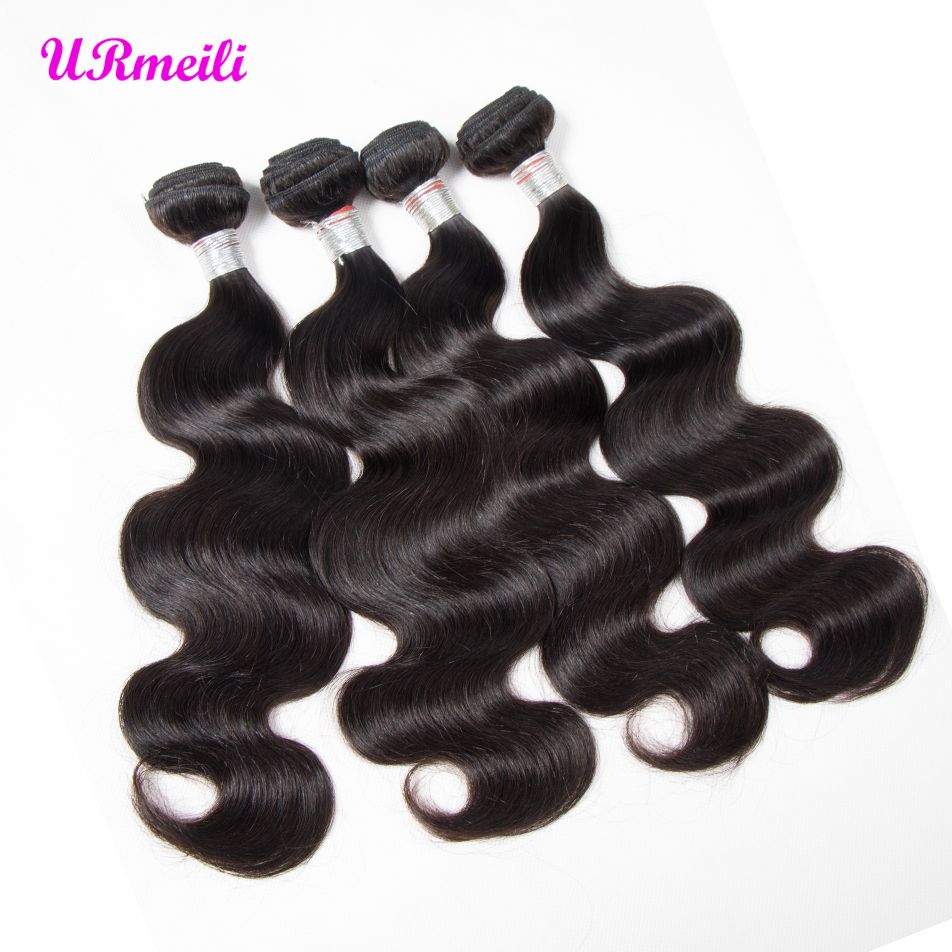 Indian Body Wave Human Hair Bundles 3 Remy Hair Extensions Weave 8