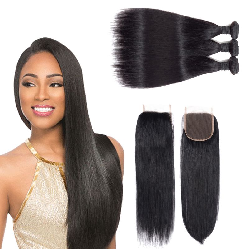 2019 Wholesale Free Sample Hair Bundles With Closure Virgin