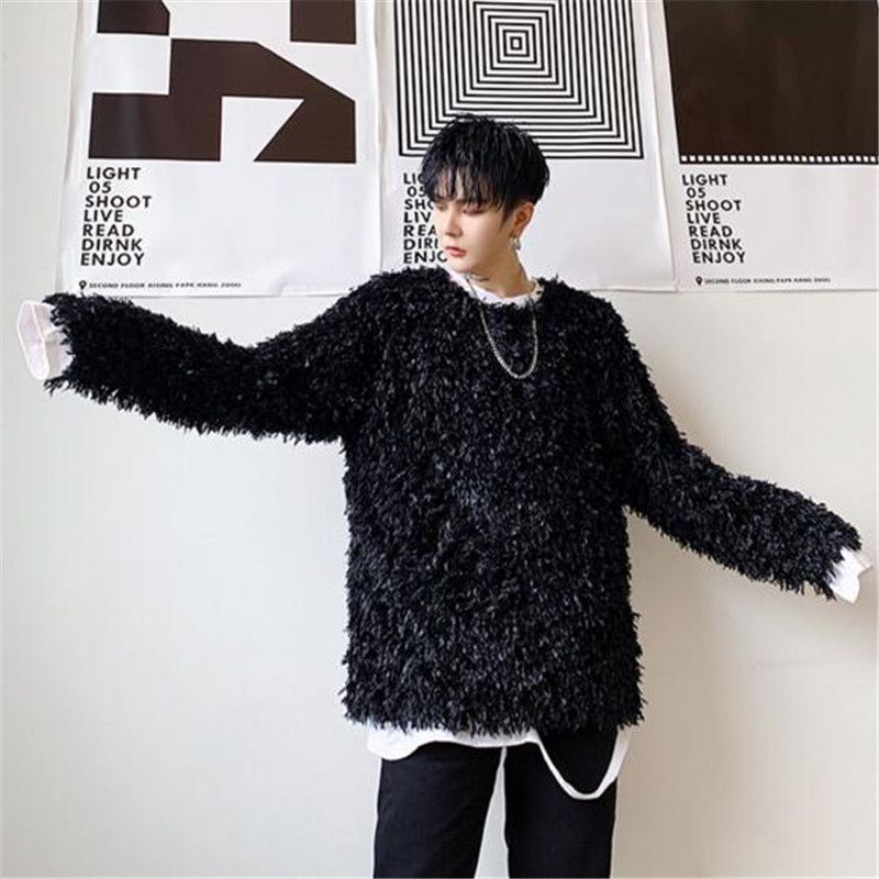 Fashion Feather Sweater Men Personality 