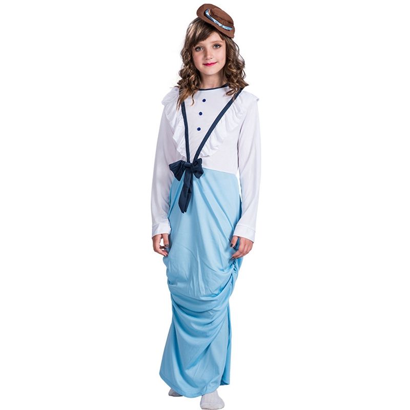 Girls Posh 1800s Victorian Lady Fancy Dress Costume World Book