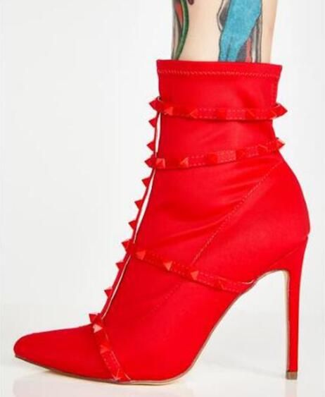 botas rojas mujer