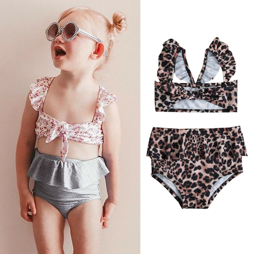 little girl high waisted swimsuit