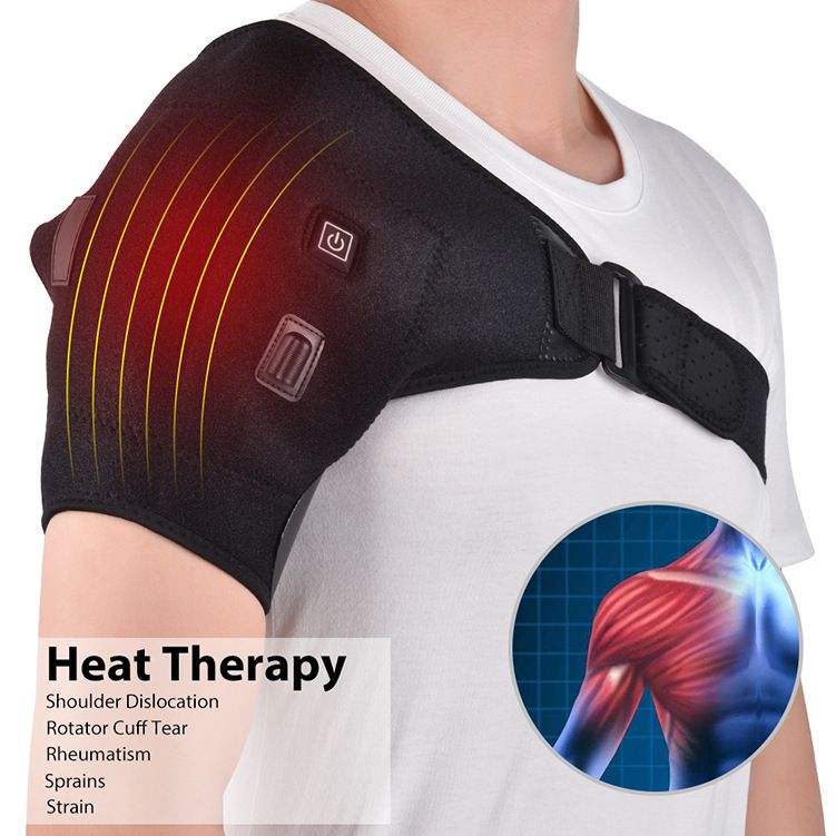 Electric Heat Therapy Adjustable Shoulder Brace Back Support Belt Dislocated  Shoulders Rehabilitation Shoulder Injury Pain Wrap From Mhsmyxgs, $23.74