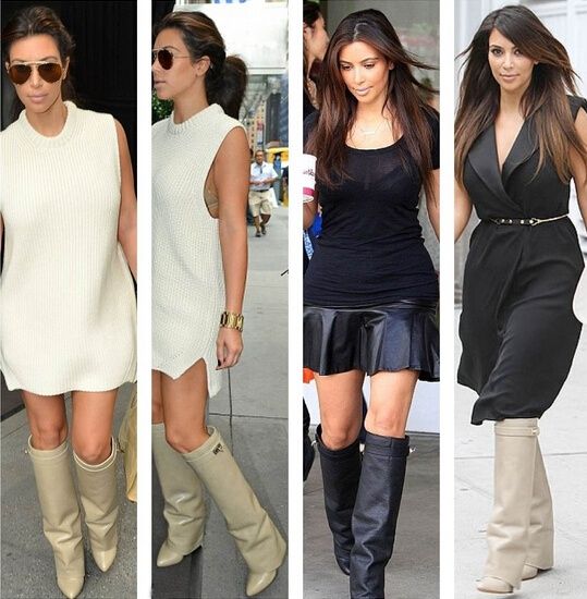 knee high fold over boots