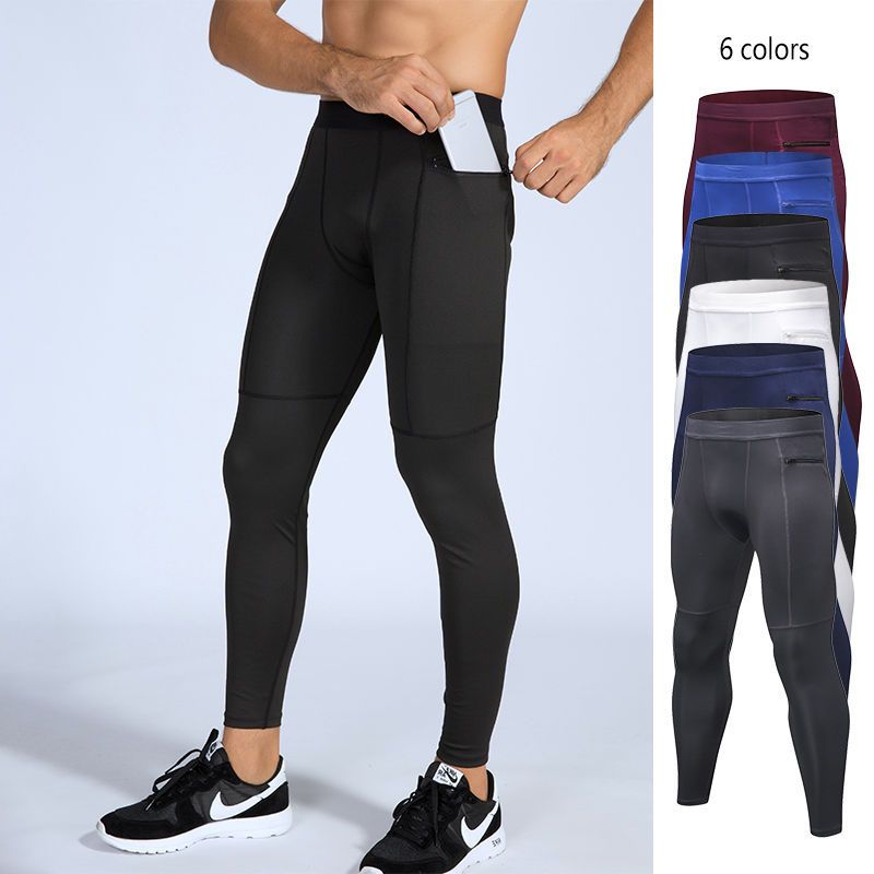 2020 Wholesale Mens Long Leggings Pants Quick Dry PRO Elastic ...