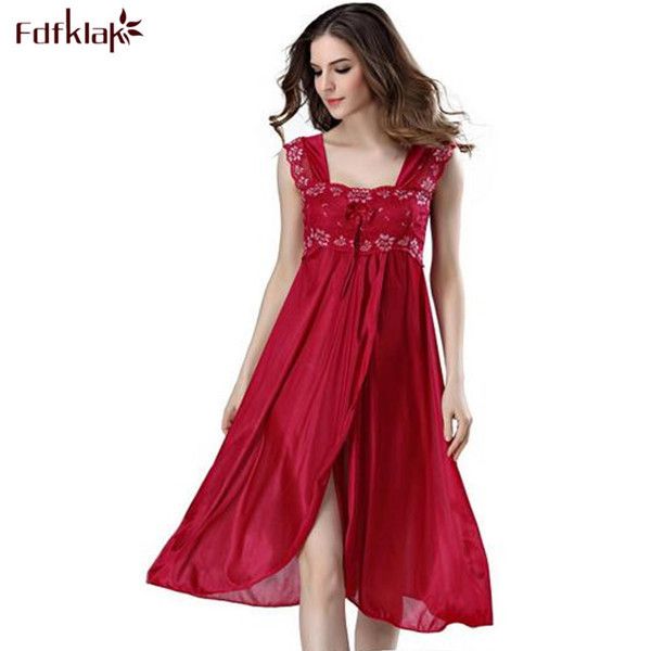 robe de nuit rouge