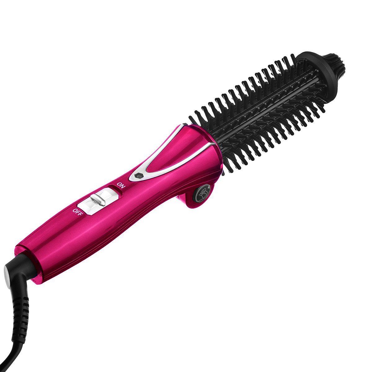 New Professional Hair Dryer Brush 2 In 1 Hair Straightener Curler Comb