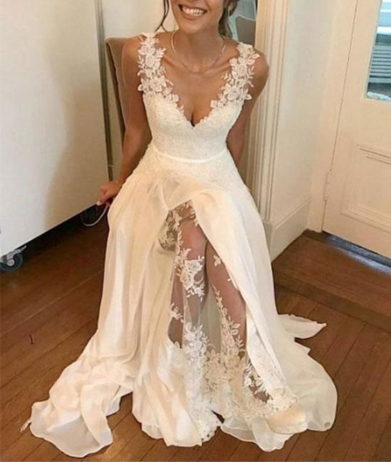 cheap looking wedding dress