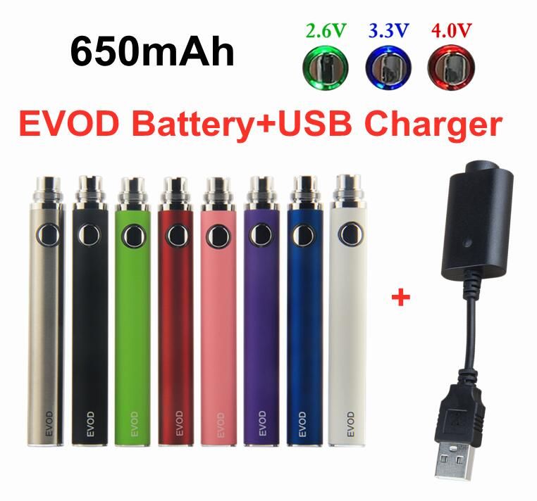 EVOD VV 900mah With USB Charger