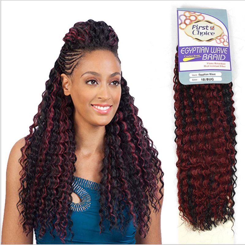2019 18 Inch Crochet Braids Afro Kinky Twist Synthetic Ombre