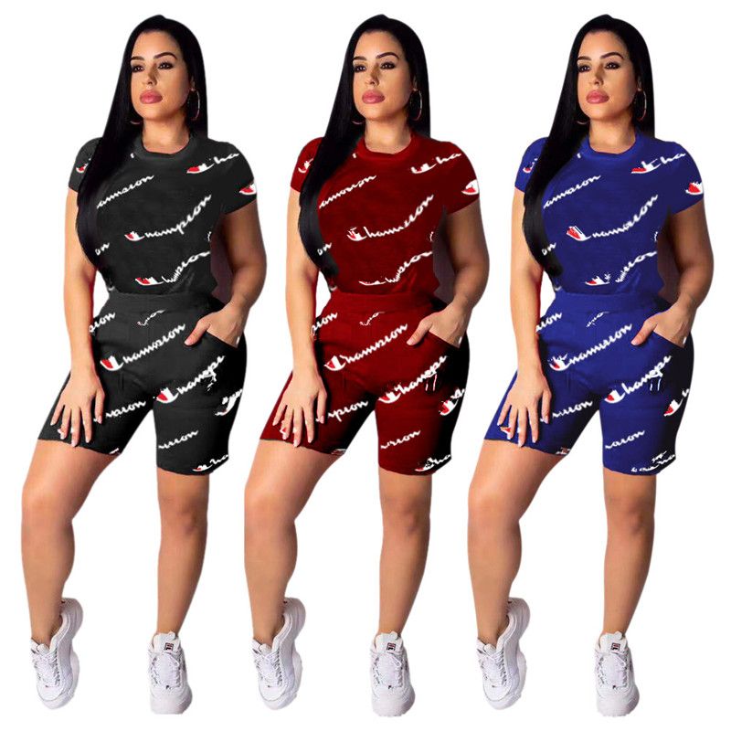 women champion short sets
