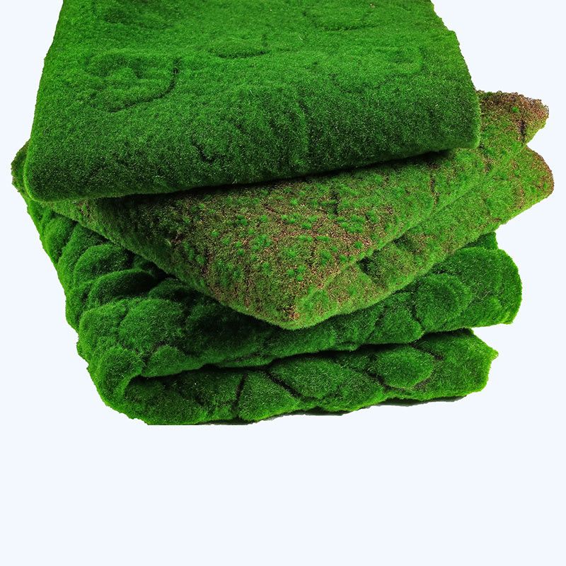 100*100cm Artificial Moss Fake Green Plants Moss Grass Mat For Home Decor US QM