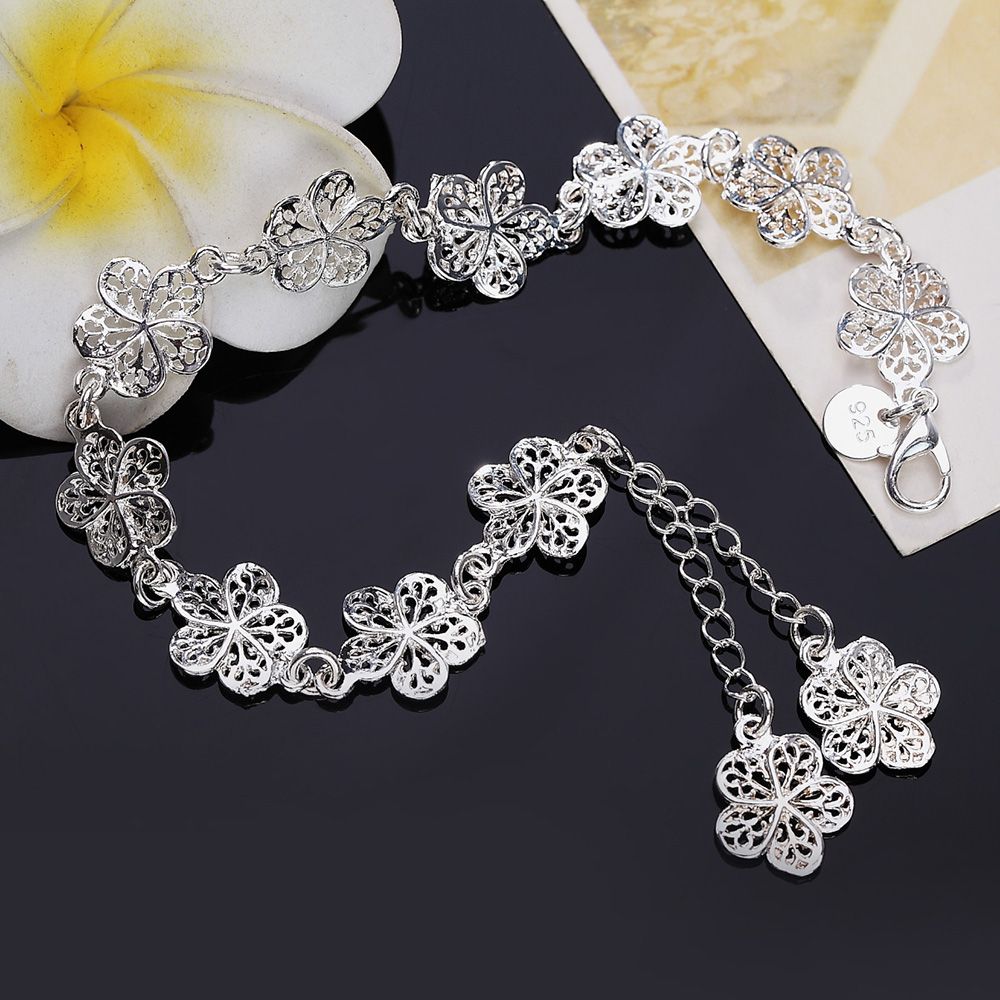 2020 Chain & Link Bracelets Hot Sale Silver Color Bracelet