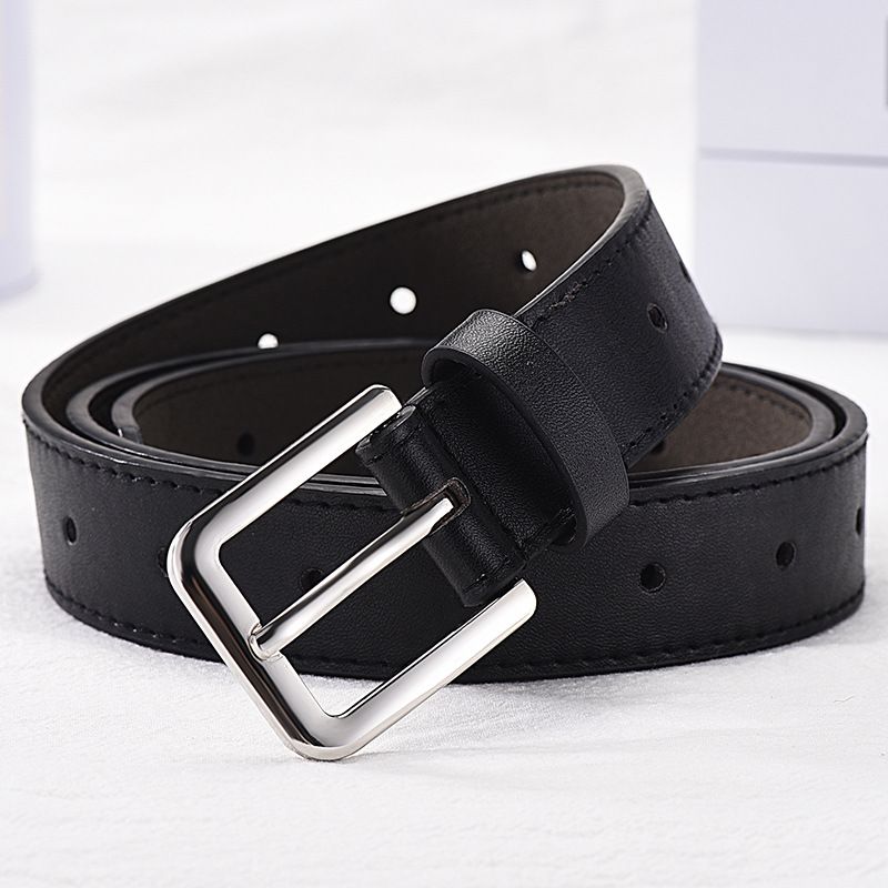 Women Fashion Faux Cuir Large ceinture creux Boucle ceinture