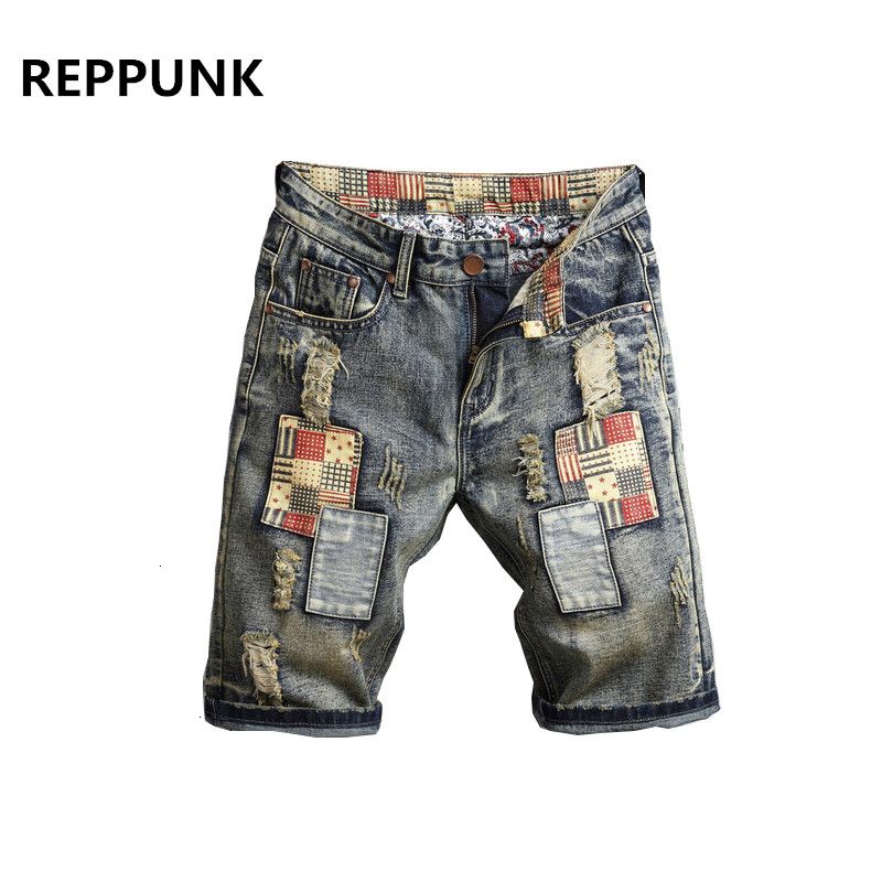 retro jean shorts