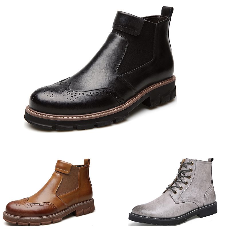 leather running shoes mens