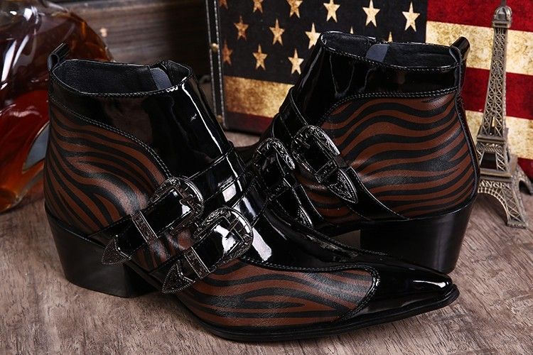 mens dress boots with buckles