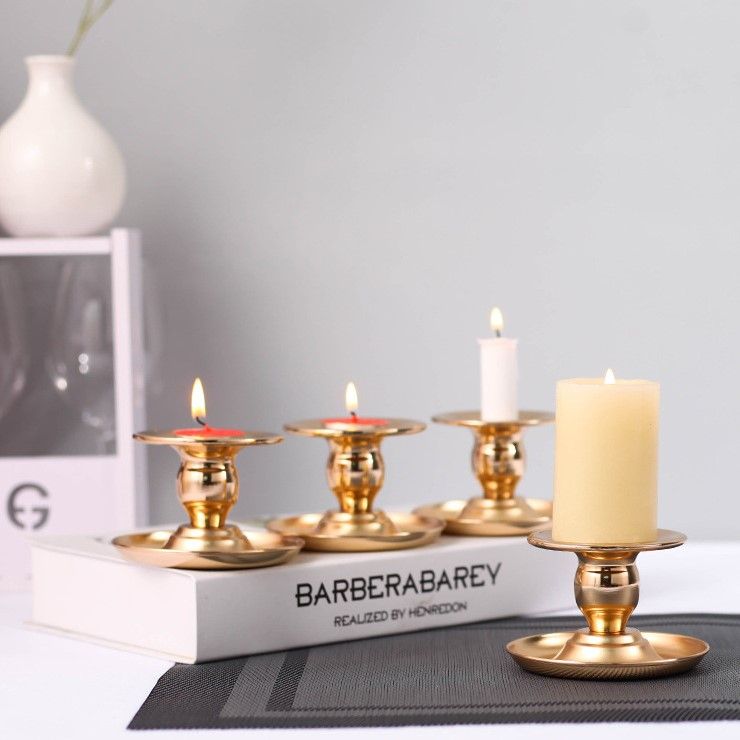 Vintage Wedding Gold Candlesticks Iron Candle Base Holder Pillar Christmas Home Wedding Romantic Dinner Decoartion Yq00281 Small Candle Holders Small Candles In Glass Holders From Easy Deal 3 26 Dhgate Com