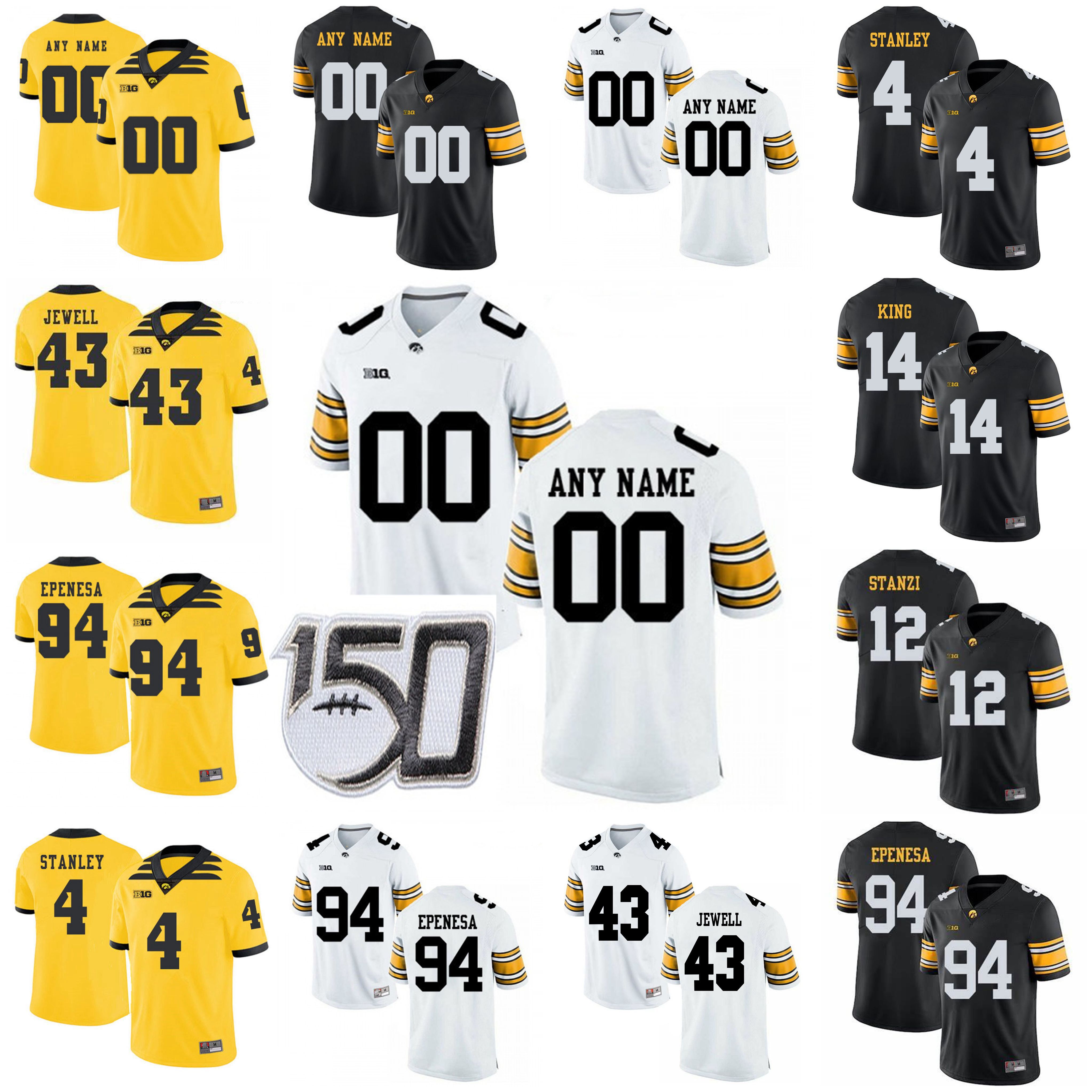 custom iowa hawkeye jersey