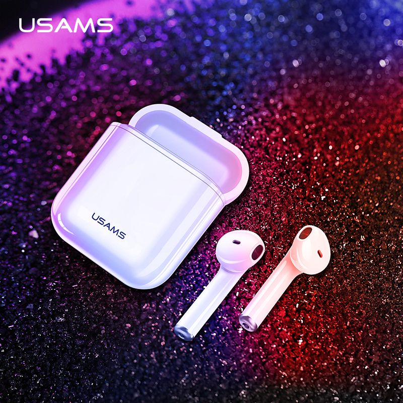 satin al iphone xiaomi kulaklik basligi icin usams bluetooth kulaklik box sarj ile iphone icin tws mini kablosuz bluetooth kulaklik kulaklik tl81 8