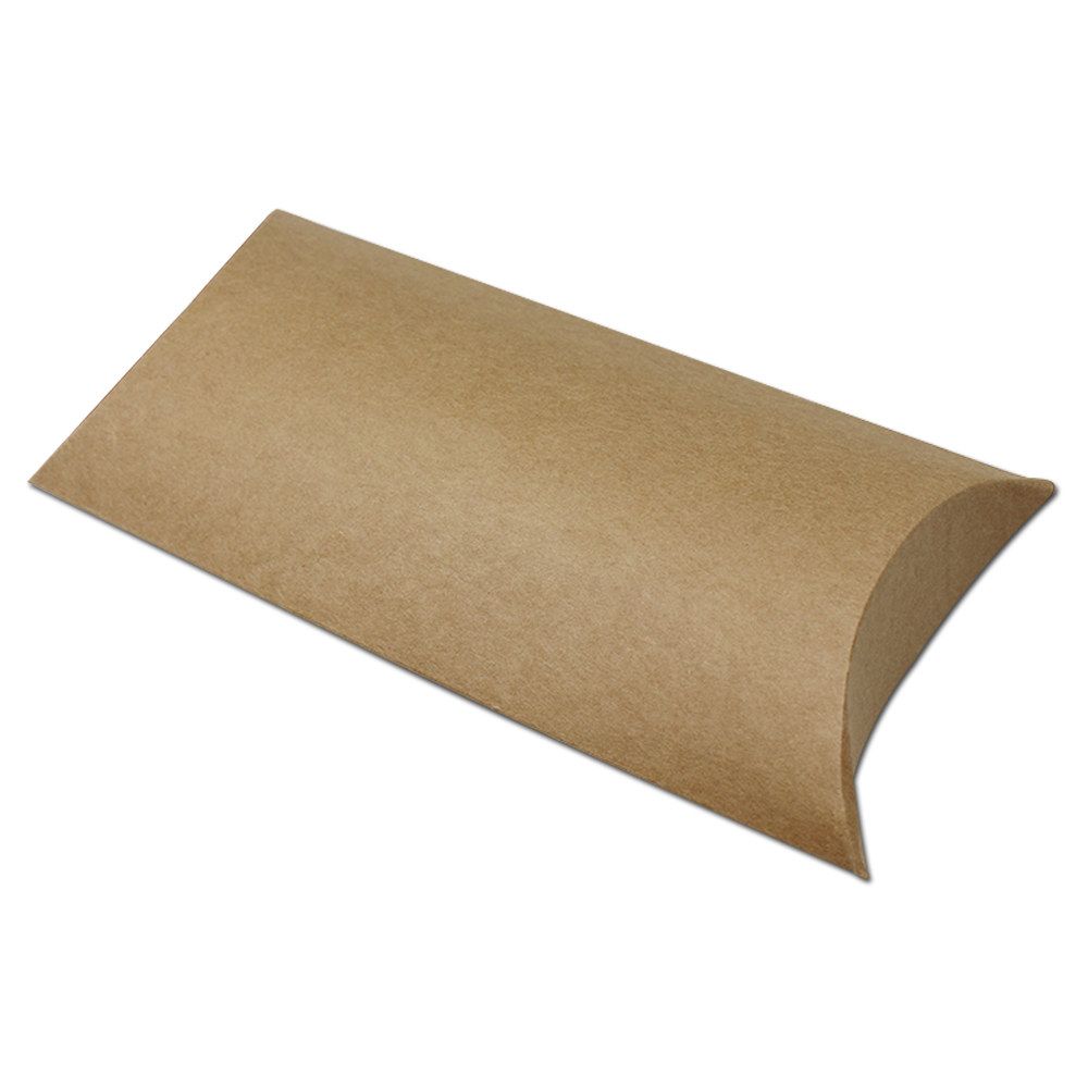 Brown Kraft Paper Pillow Box Gift Packaging Candy Handkerchief