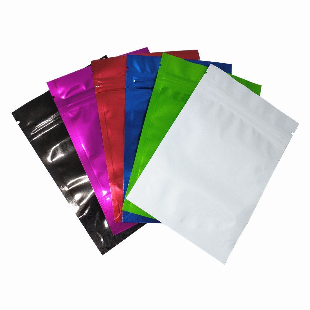 2020 10x15cm Colorful Stand Up Aluminum Foil Packing Pouch Mylar Foil