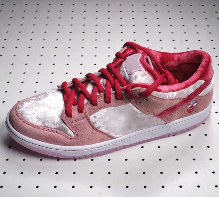 pink velvet trainers