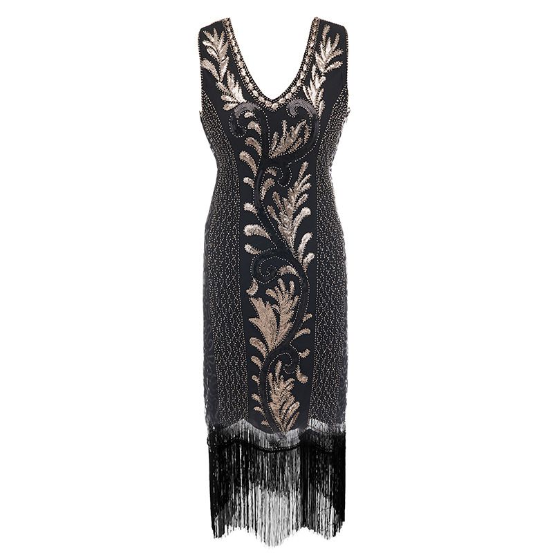 roaring 20s long sleeve dress