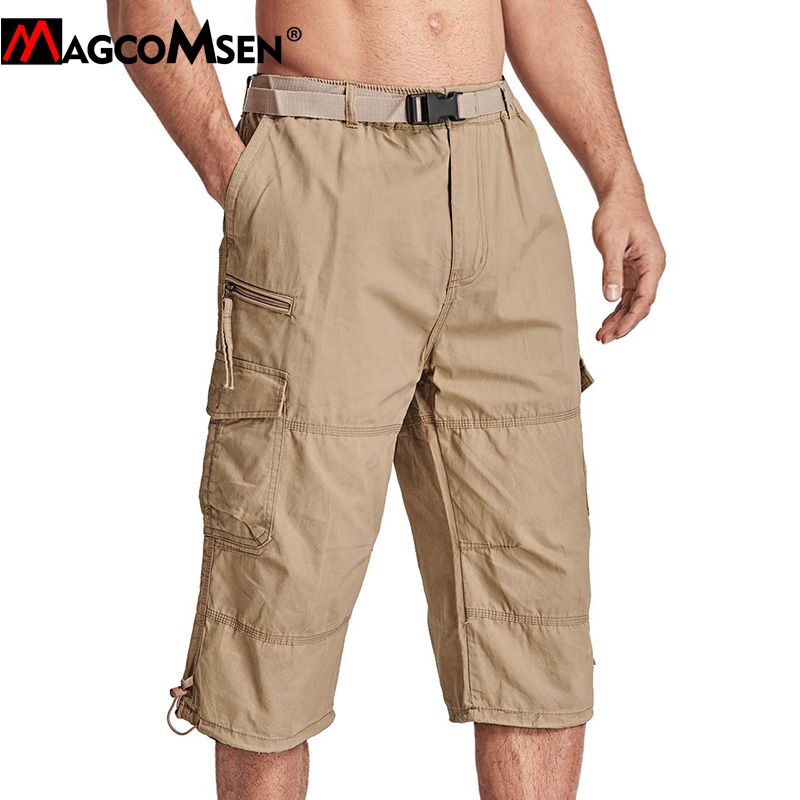 MAGCOMSEN Men Tactical Capri Pants 