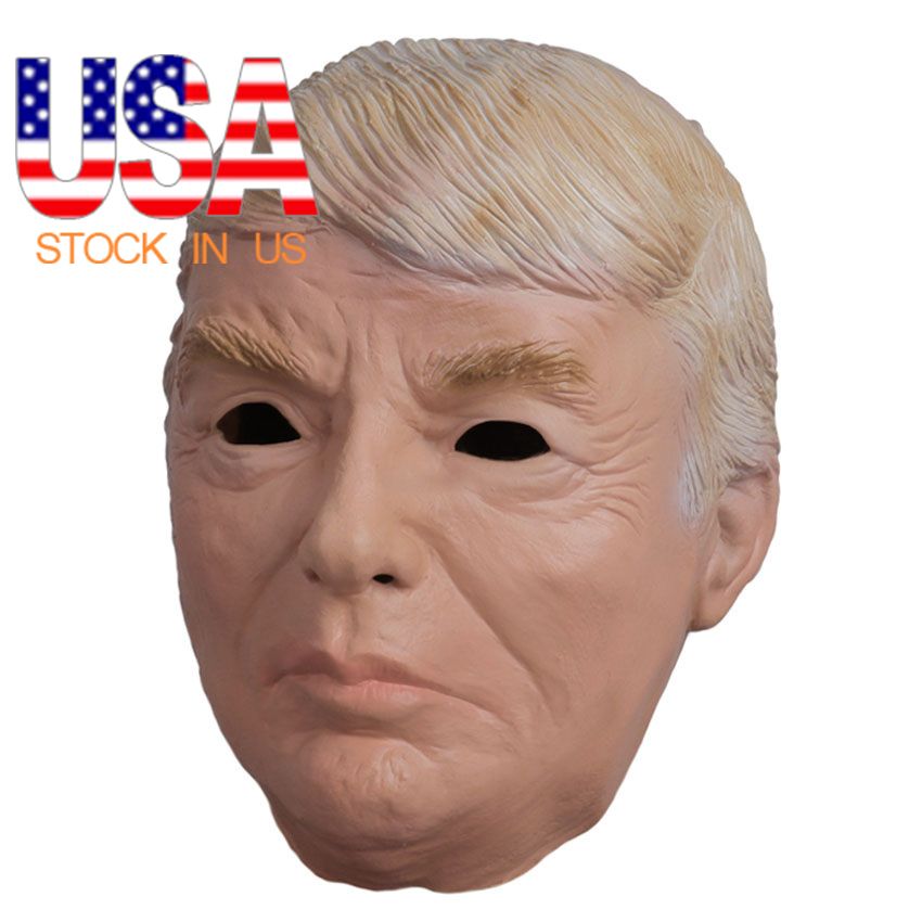 Donald Trump Halloween Mask Billionaire Presidential Full Head Costume