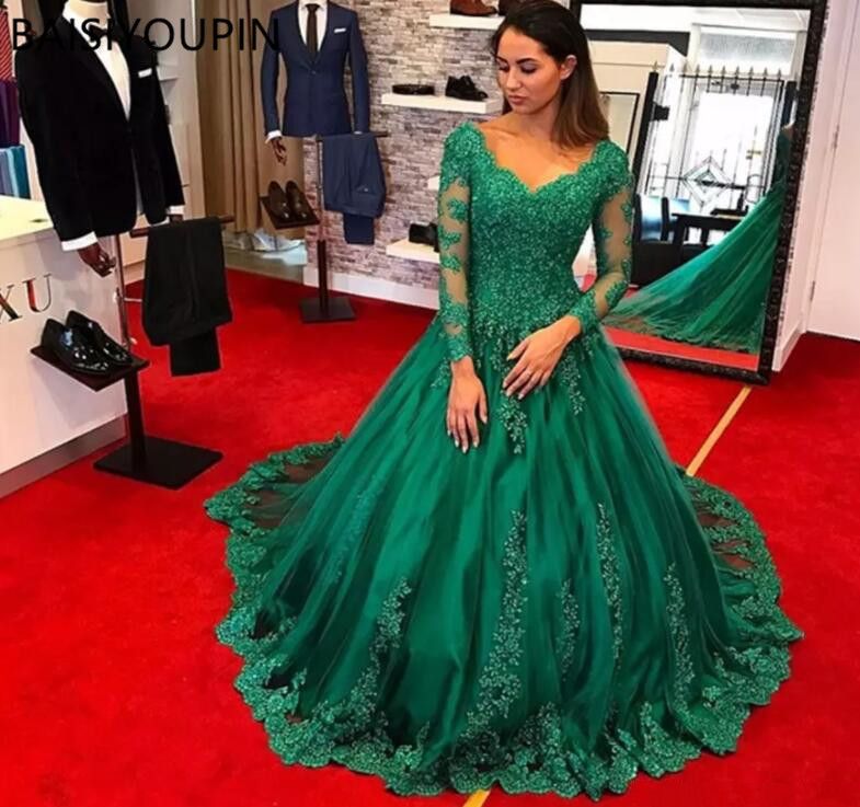 robe longue emeraude