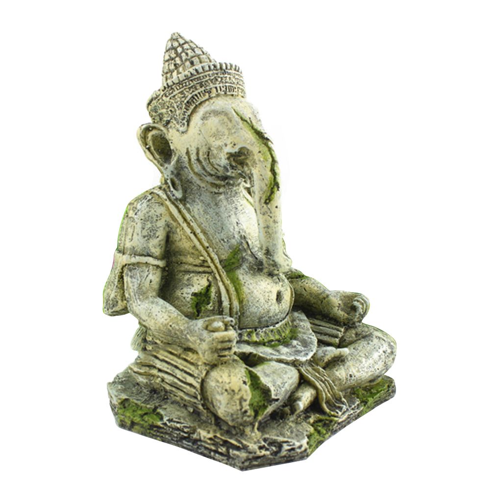2019 Aquarium Fish Tank Decoration Elephant Head Buddha
