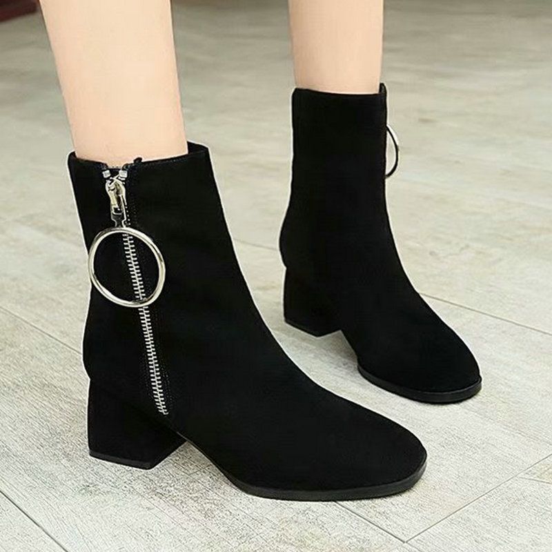 black formal boots womens