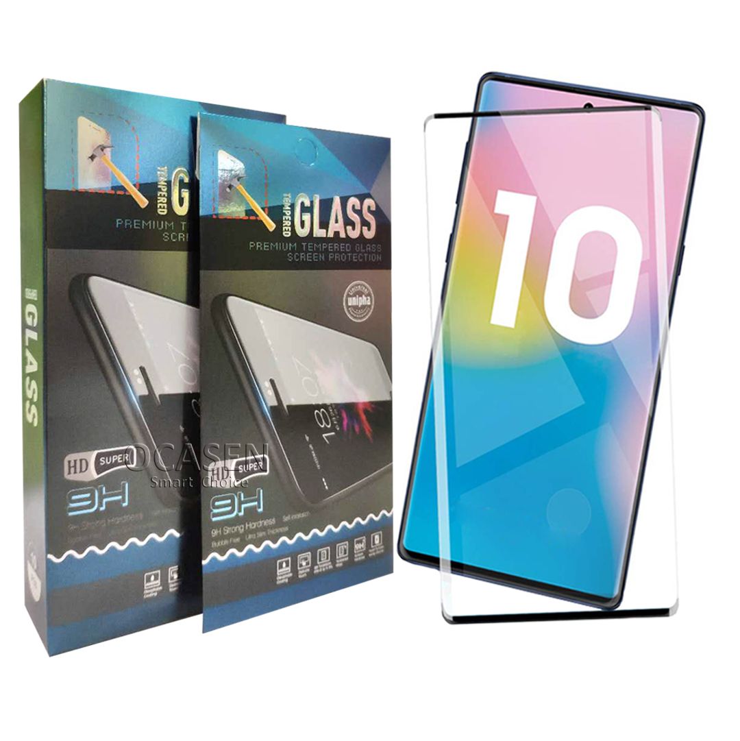 Case Friendly 3D Curved Edge Glue Tempered Glass For Samsung S8 S9 S10