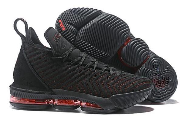 lebron shoes black and red