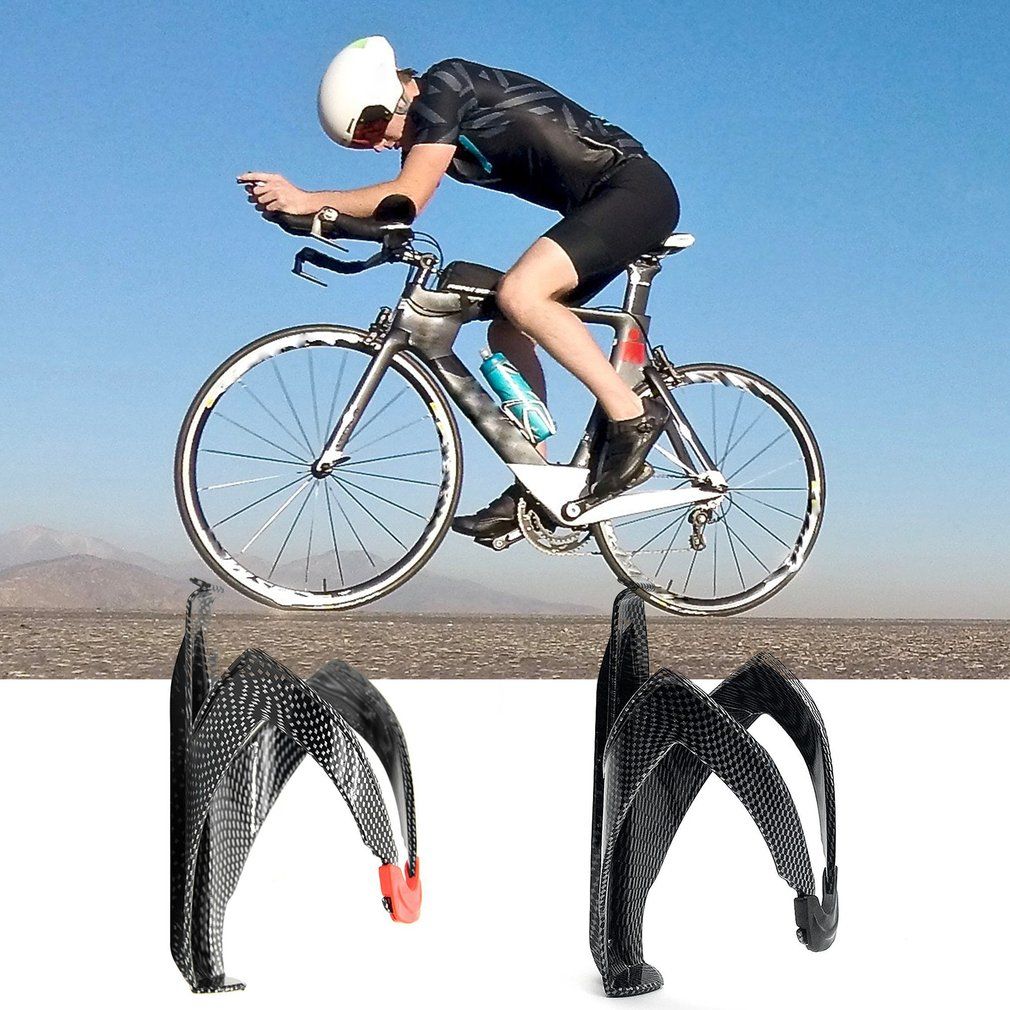 Carbon Fiber Road  Bicycle Bike Cycling Water Bottle Drinks Holder Rack Cage