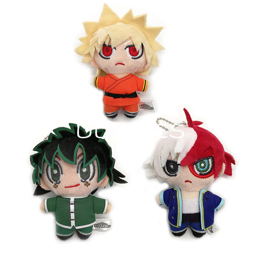 2020 Ems My Hero Academia Bakugou Katsuki Todoroki Shoto Midoriya Izuku 10cm Plush Keychain Pendant Best Gift Soft Toy From Uubees 4 04 Dhgate Com