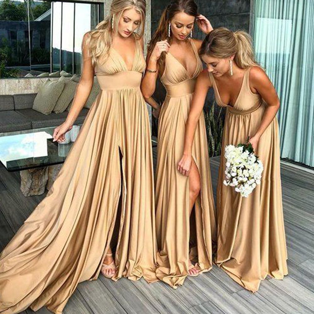 Long maid of honor dresses Clearance