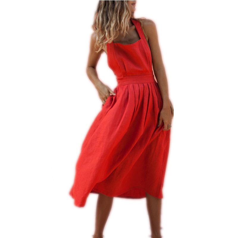 red long sundress