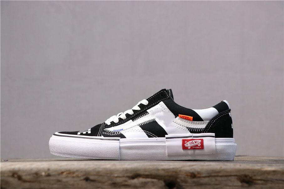 vans blanco y negro