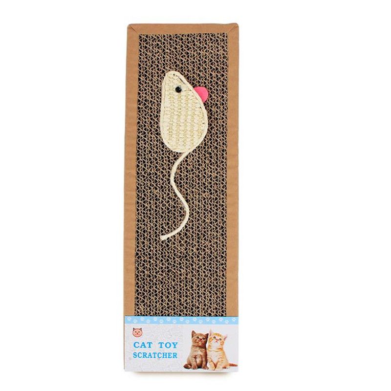 Sisal Hemp Card Cats Scratch Board Durable Mouse Fish Pattern