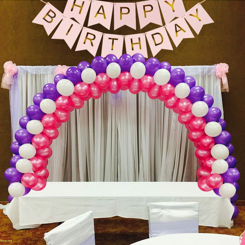 Hot Diy Balloon Arch Kit Balloons Column Stand With Frame Stick