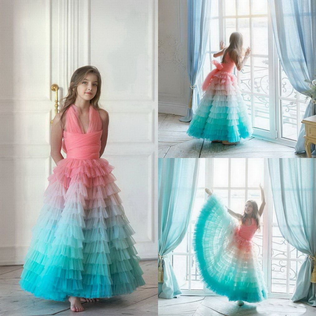 colorful flower girl dresses