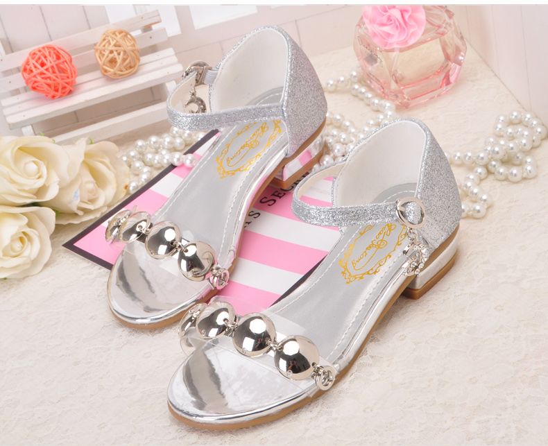 girls silver wedding shoes