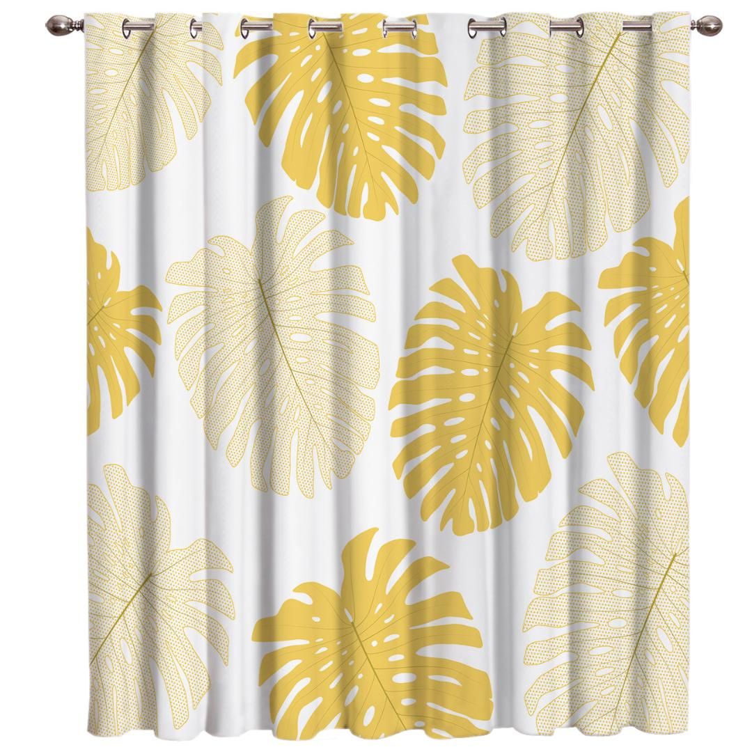 2019 Abstract Bamboo Turtle Back Room Curtains Large Window