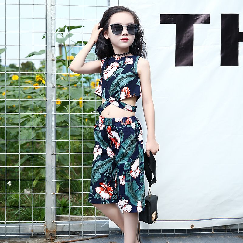Compra Conjuntos De Ropa Para Niñas 2019 Formal Fashion Pattern Printing  Tops Y Pantalones Cortos Conjuntos De Ropa Para Niños Ropa Para Niños  Barato | Entrega Rápida Y Calidad | Es.Dhgate