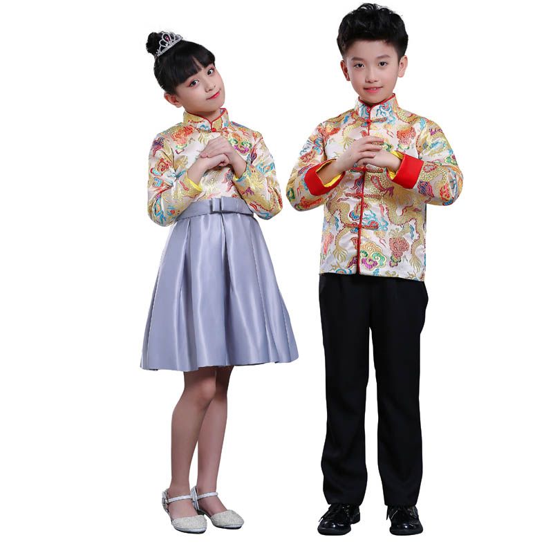 2020 Kid China Dress Of The Tang Dynasty Chinese Traditional Garments Costume Pants For Children Boy Girl Clothing Blue Red White From Tielian 30 97 Dhgate Com